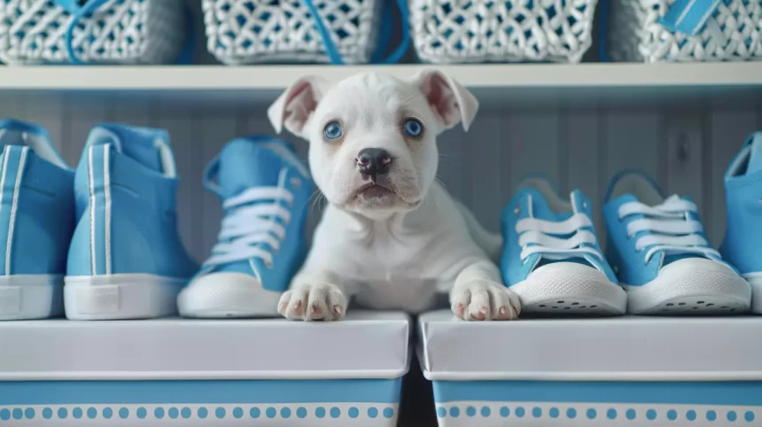 Welpe zerbeißt Schuhe - Neuer Hund im Haus macht Schuhe kaputt - Das kannst du tun.