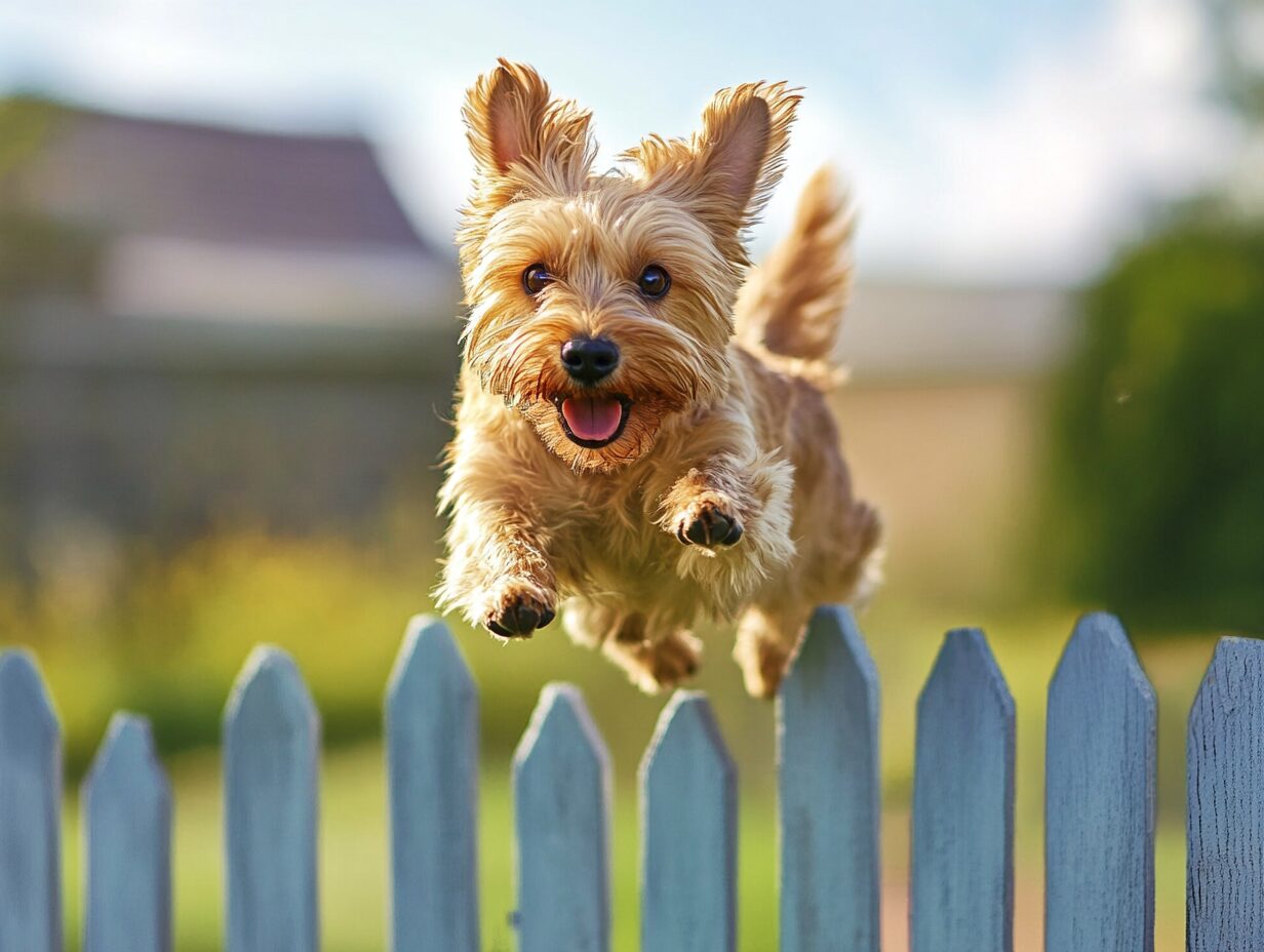 Der Hund springt über den Zaun Warum macht er das und wie abgewöhnen?