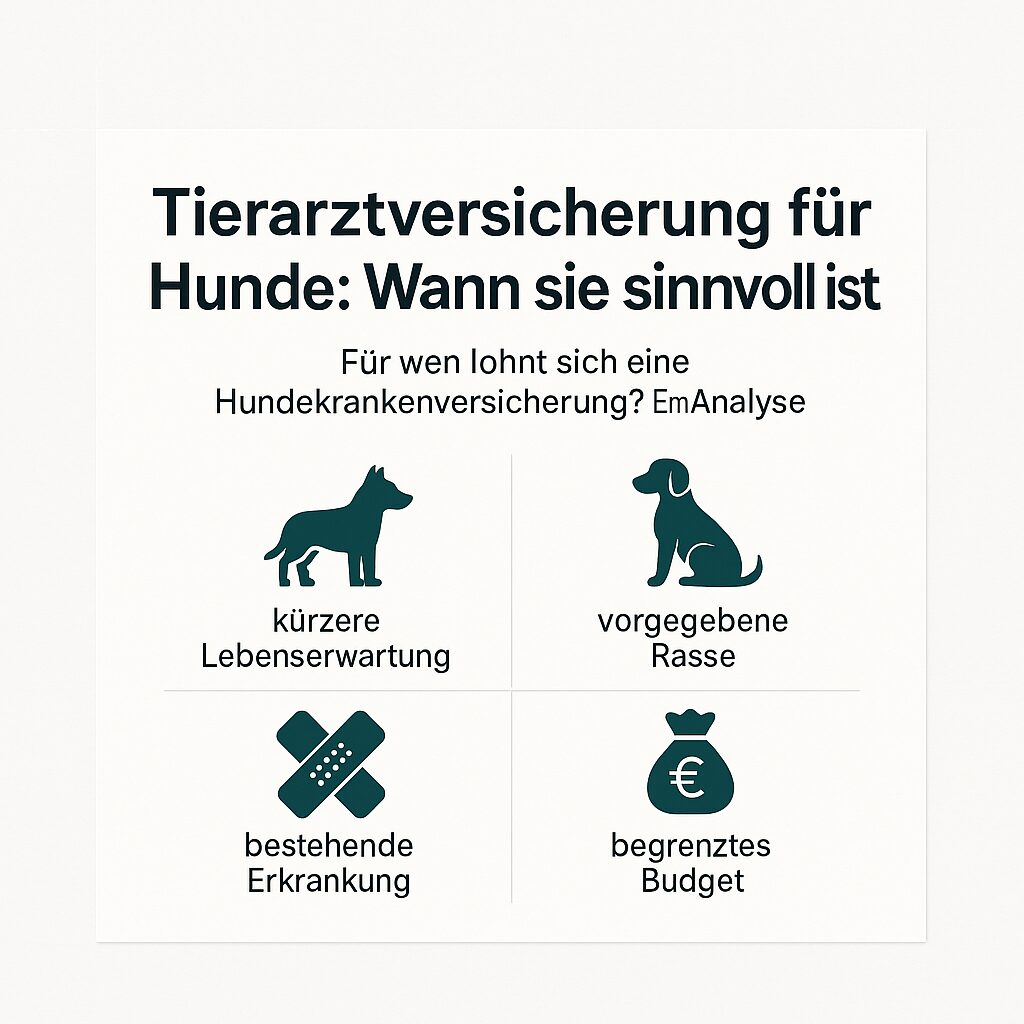 Infografik zu: Für wen lohnt sich eine Hundekrankenversicherung? Eine Analyse